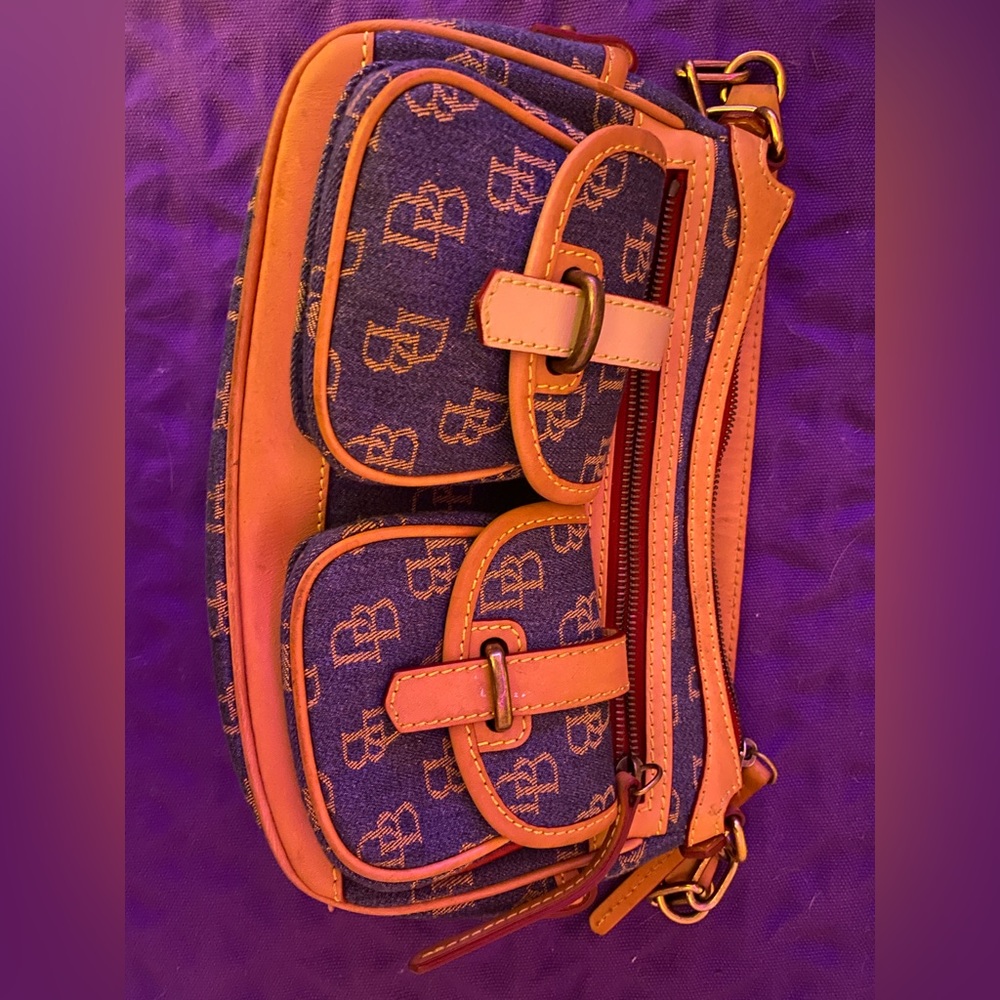 dooney and bourke blue purse vintage